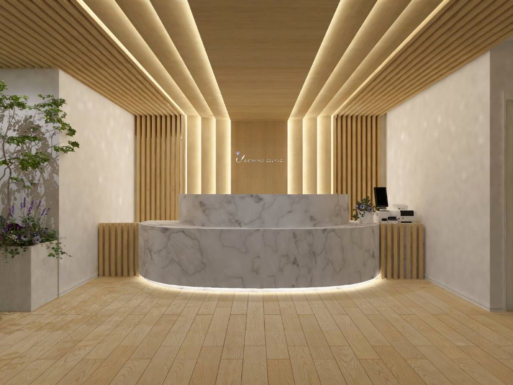 リニューアル後の受付エリア